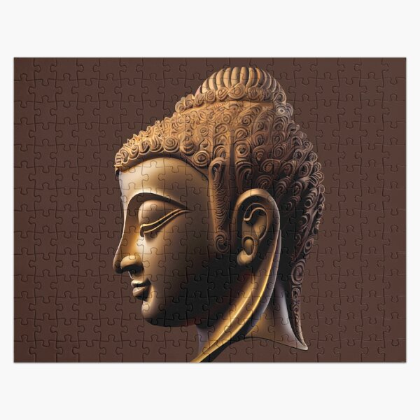 Puzzle Bouddha: Puzzle 1000 pièces - Tête de Bouddha en Peinture à