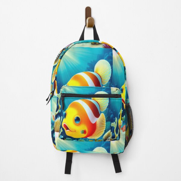 Item preview, Cute Fish Smiling  designed and sold by HanaiPrint.