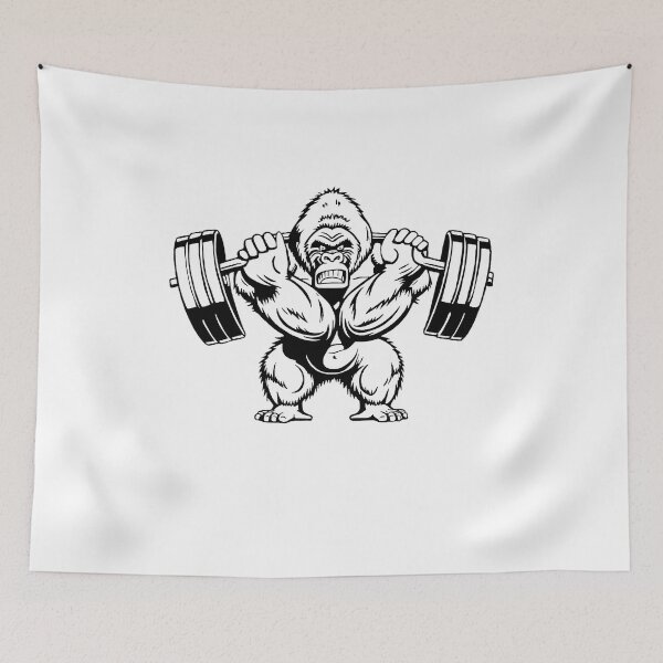 Item preview, Weightlifting Gorilla designed and sold by Glenn Slingsby.