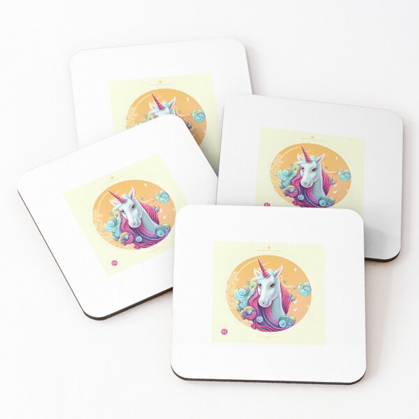 Item preview, Cute unicorn with colourful design designed and sold by GreenBubble - Shop and reforest.