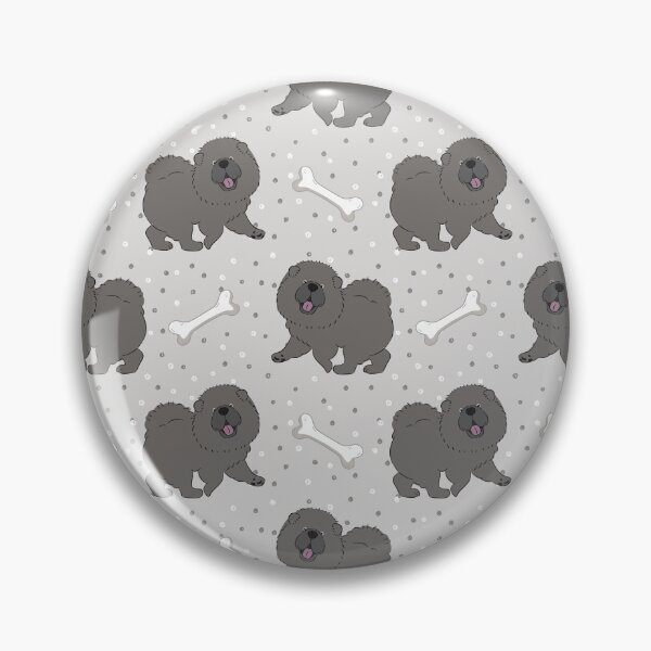 Item preview, Happy Black Cream Chow Chow designed and sold by Lulupainting.
