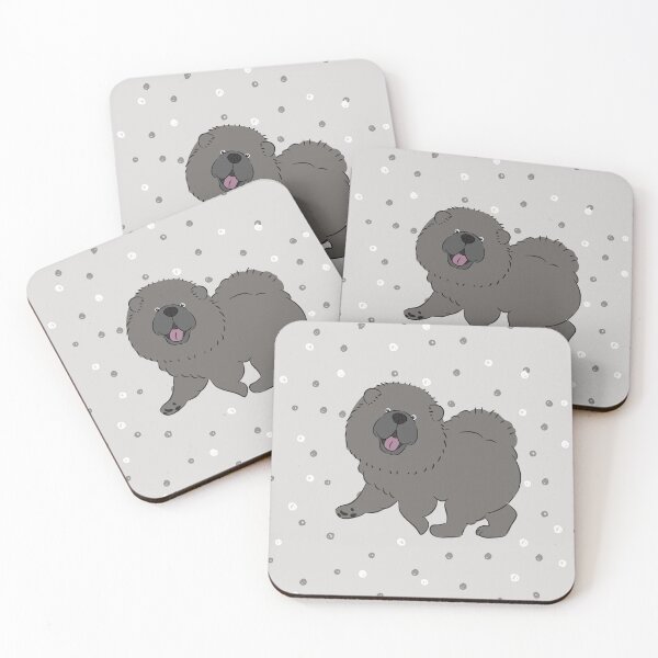 Item preview, Happy Black Cream Chow Chow designed and sold by Lulupainting.