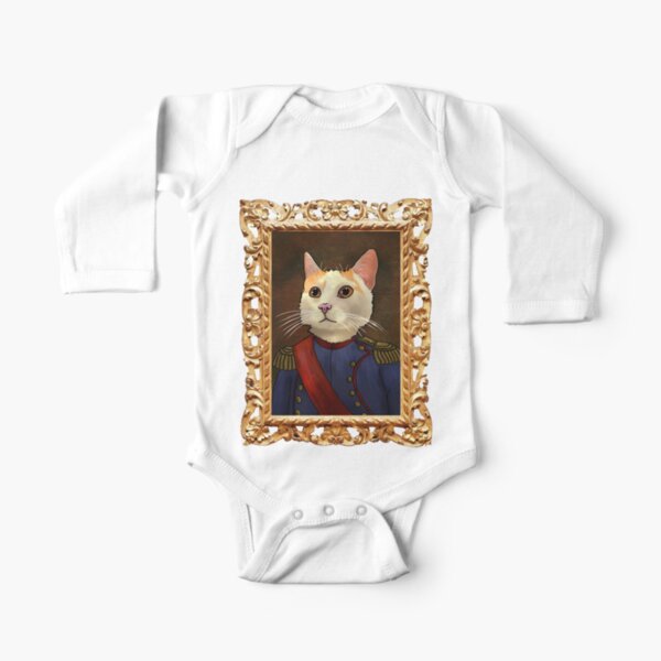 Napoleon Cat Long Sleeve Baby One-Piece