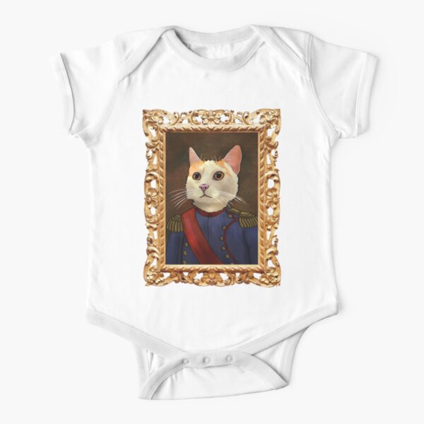 Napoleon Cat Short Sleeve Baby One-Piece