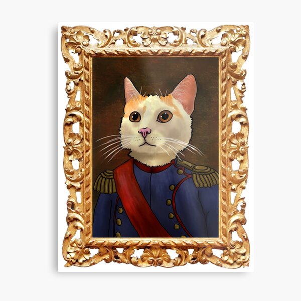 Napoleon Cat Metal Print