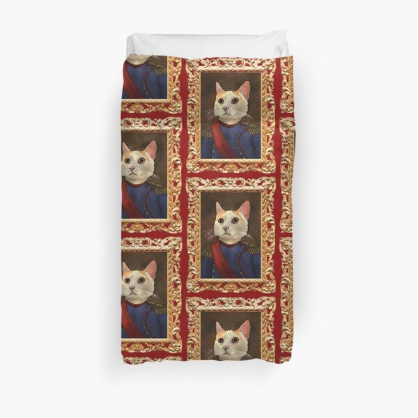 Napoleon Cat Duvet Cover