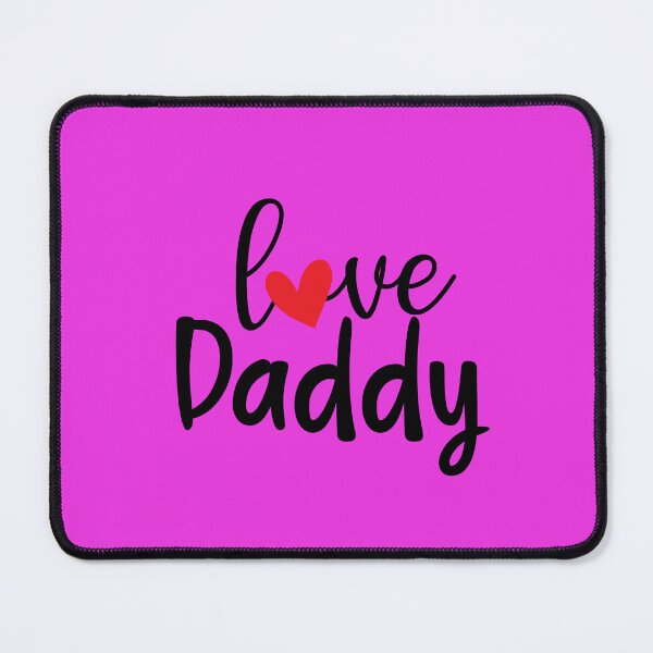 Item preview, Love Daddy - text with a red heart designed and sold by EmeraldeaArt.