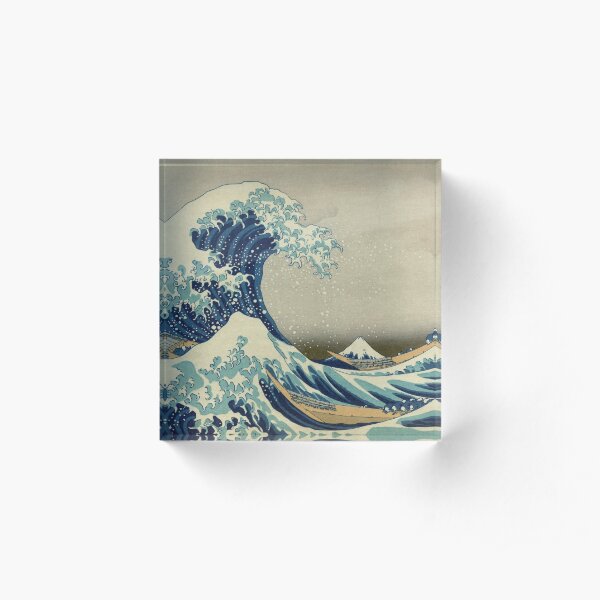 The Great Wave Acrylic Block