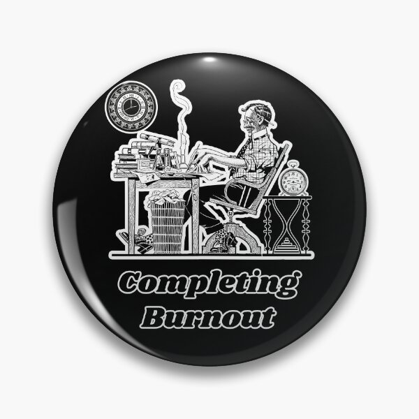 Item preview, 'Completing Burnout' Corporate Workaholic Design - Retro Illustration Design for T-shirts, mugs, phone cases and other accessories designed and sold by Ridiculam Toga.