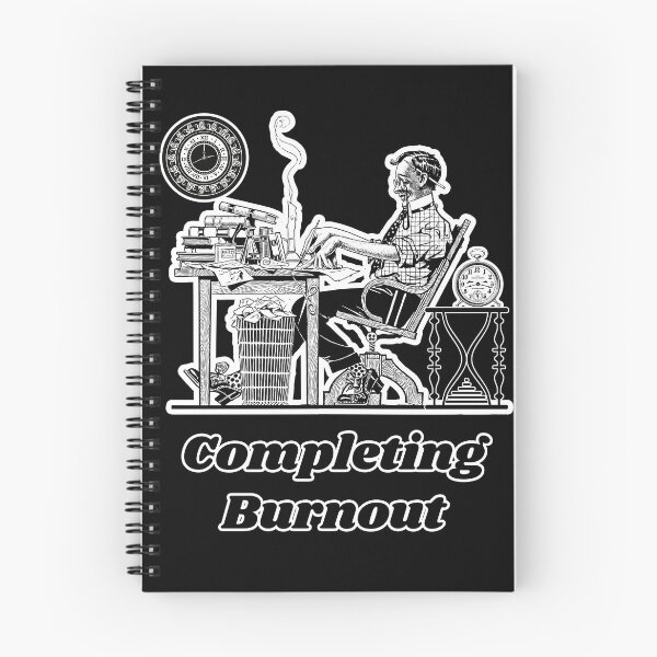Item preview, 'Completing Burnout' Corporate Workaholic Design - Retro Illustration Design for T-shirts, mugs, phone cases and other accessories designed and sold by Ridiculam Toga.