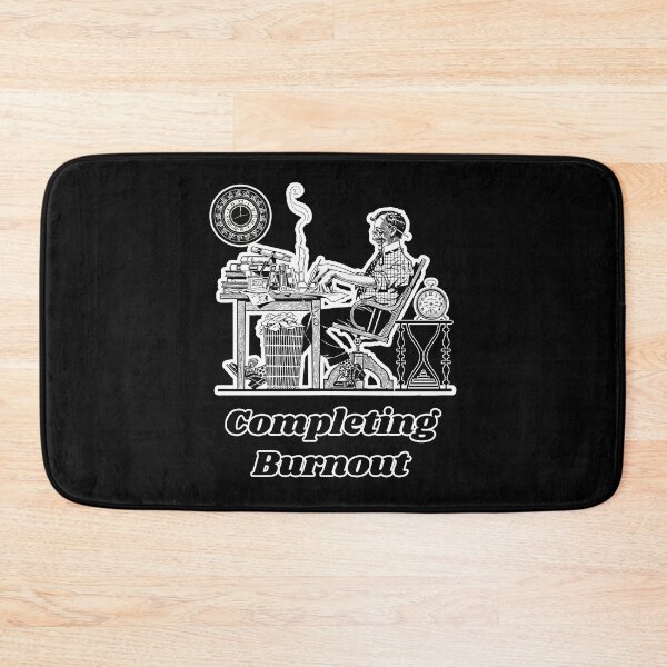 Item preview, 'Completing Burnout' Corporate Workaholic Design - Retro Illustration Design for T-shirts, mugs, phone cases and other accessories designed and sold by Ridiculam Toga.