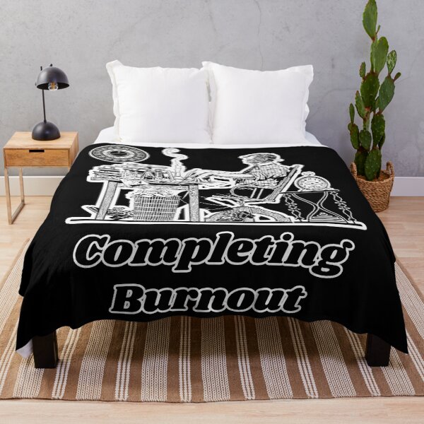 Item preview, 'Completing Burnout' Corporate Workaholic Design - Retro Illustration Design for T-shirts, mugs, phone cases and other accessories designed and sold by Ridiculam Toga.