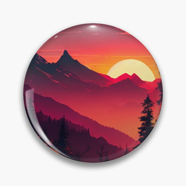 Item preview, View of the Beautiful Sunset from Mountains designed and sold by krazybookz.