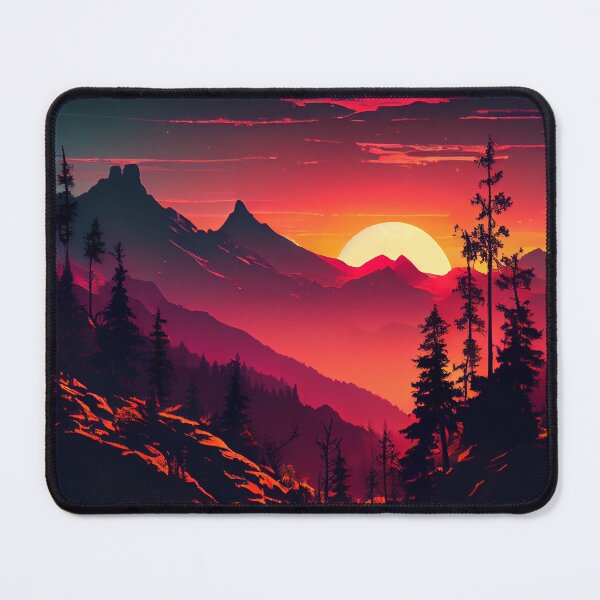 Item preview, View of the Beautiful Sunset from Mountains designed and sold by krazybookz.