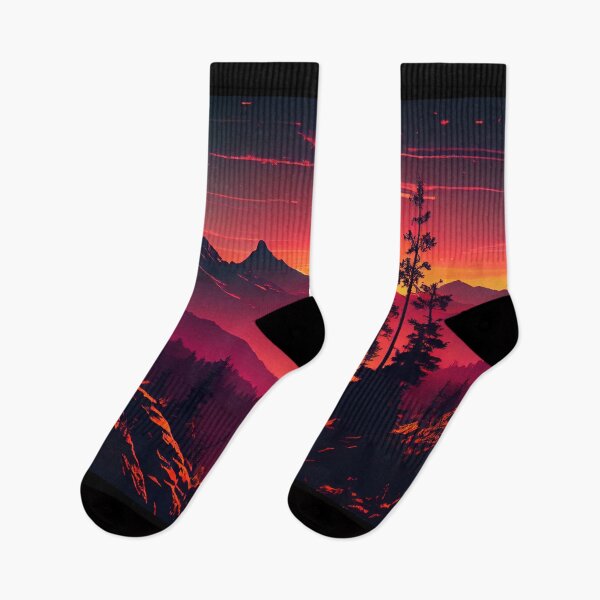 Item preview, View of the Beautiful Sunset from Mountains designed and sold by krazybookz.
