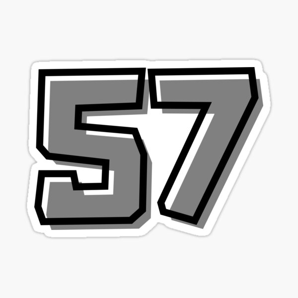 Number 57 Stickers for Sale