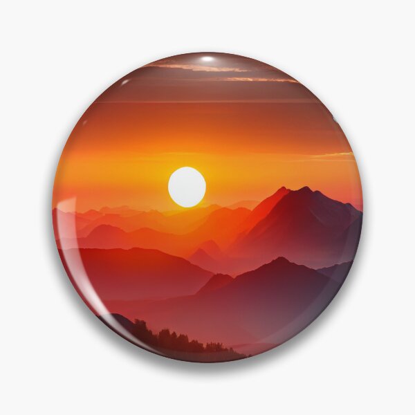 Item preview, View of the Stunning Sunset from Mountains designed and sold by krazybookz.