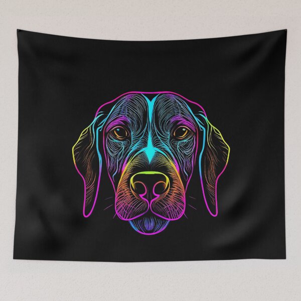 Item preview, Pointer Dog Colorful Paint Splash designed and sold by rafaeltto.