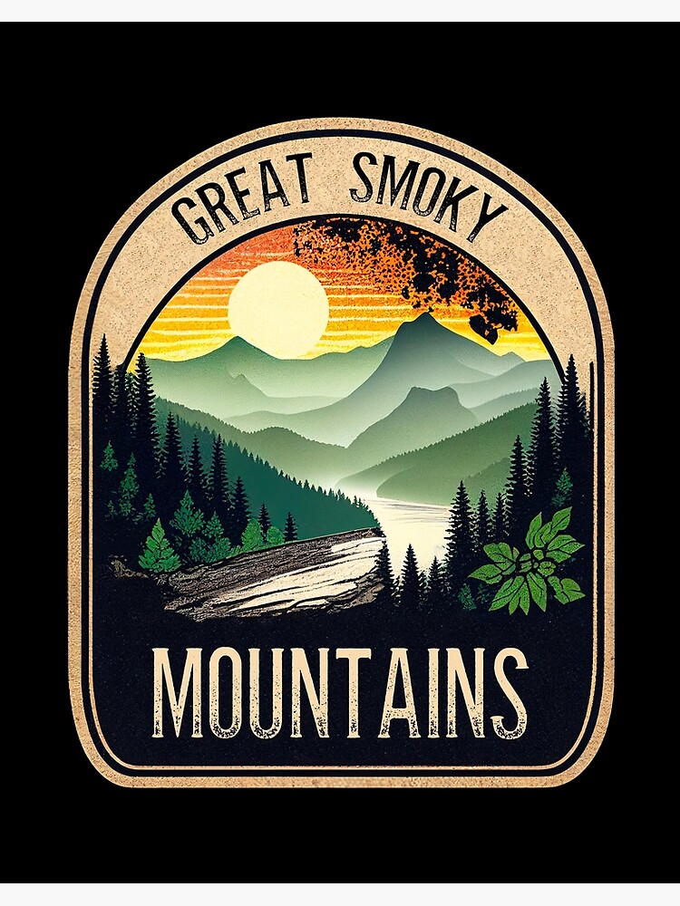 Great Smoky Mountains Design | Art Board Print