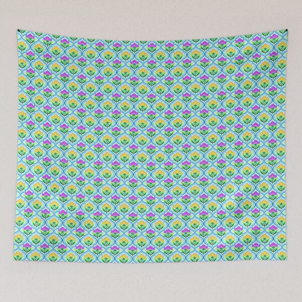 Item preview, Ditsy flower ethnic pattern art(2nd copy) designed and sold by Charmy Design.