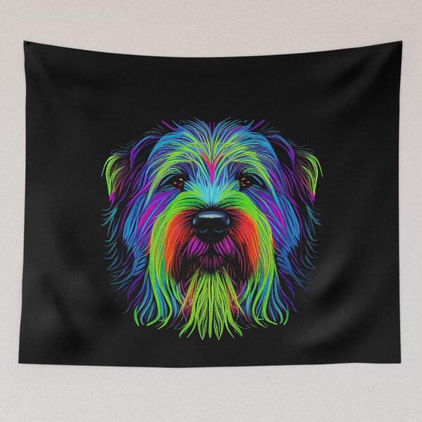 Item preview, Polish Lowland Sheepdog Dog Colorful Paint Splash designed and sold by rafaeltto.