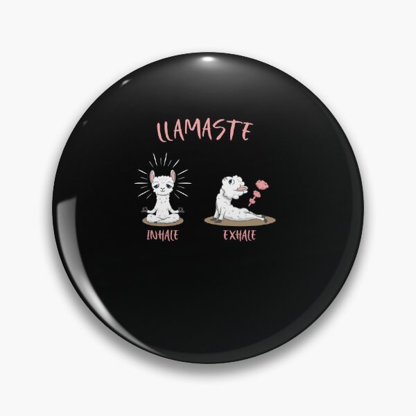 Item preview, Llama Flamingo inhale and exhale Lamaste designed and sold by Shirt-Expert.