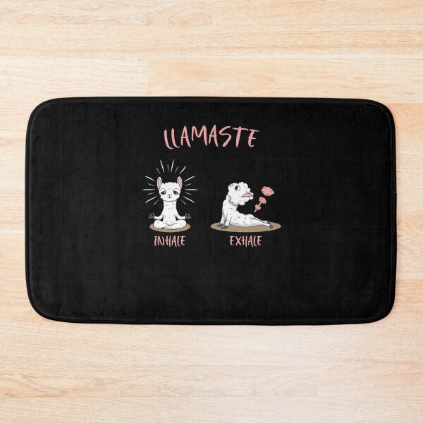 Item preview, Llama Flamingo inhale and exhale Lamaste designed and sold by Shirt-Expert.
