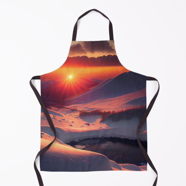 Item preview, View of Stunning Sunset from Snowy Mountains designed and sold by krazybookz.