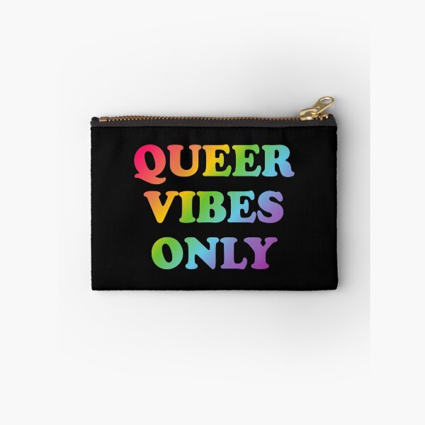 Item preview, Queer Vibes Only rainbow colors designed and sold by Inspirationmotivation.