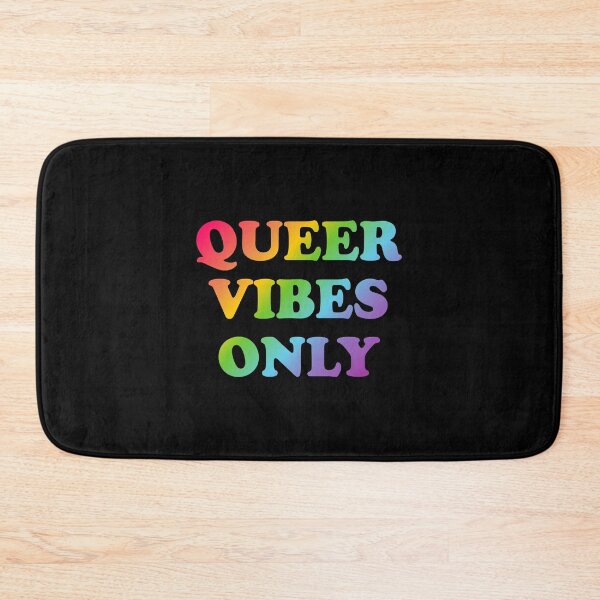 Item preview, Queer Vibes Only rainbow colors designed and sold by Inspirationmotivation.