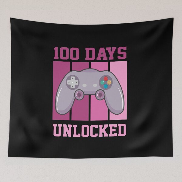 Item preview, 100 DAYS UNLOCKED  school funny designed and sold by ZEDSOU ⭐⭐⭐⭐⭐.