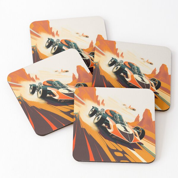 Item preview, Vintage Illustration Colorful Speed Car Formel One Futuristic  designed and sold by HRMNY25.
