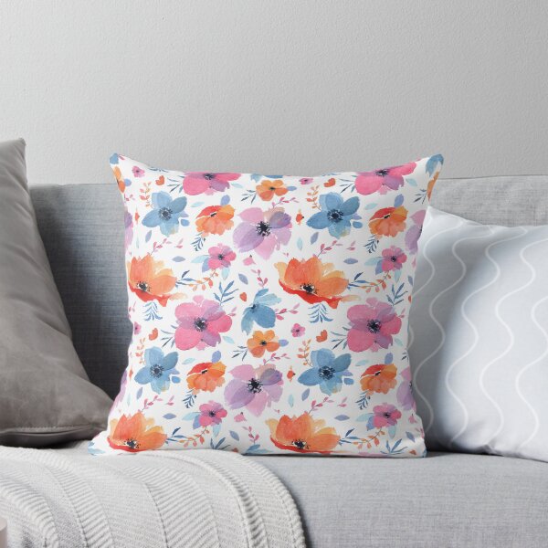 Item preview, Pink and Orange Poppy Flowers designed and sold by GladYoureHere.