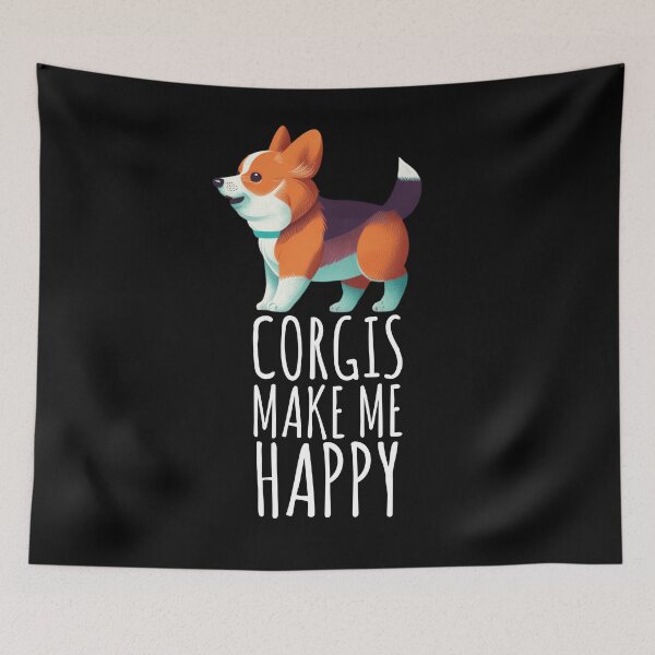 Item preview, Corgis Make Me Happy - Corgi Dog Lover designed and sold by EnzoVectorism.