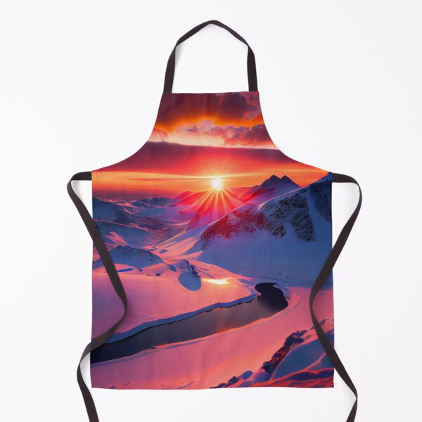 Item preview, View of Amazing Sunset from Snowy Mountains designed and sold by krazybookz.