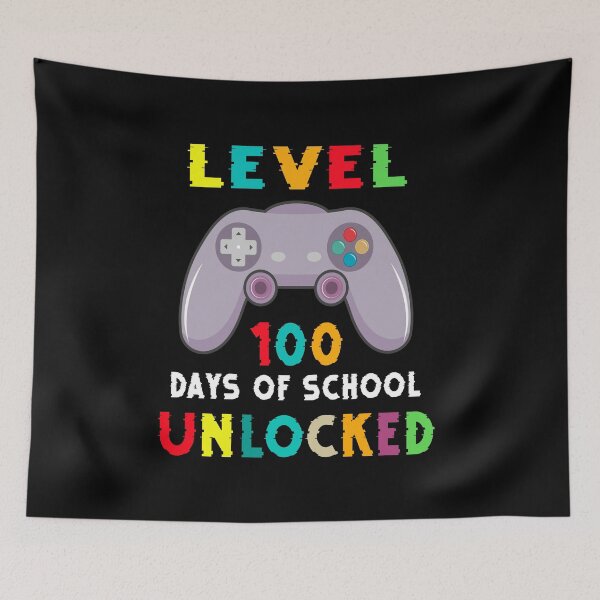 Artikelvorschau, LEVEL 100 TAGE SCHULE FREIGESCHALTET entworfen und verkauft von ZEDSOU ⭐⭐⭐⭐⭐.