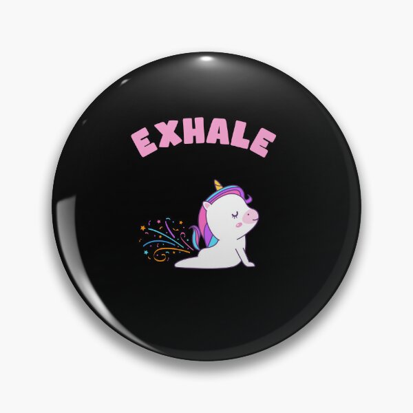 Artikelvorschau, Yoga Einhorn inhale and exhale entworfen und verkauft von Shirt-Expert.