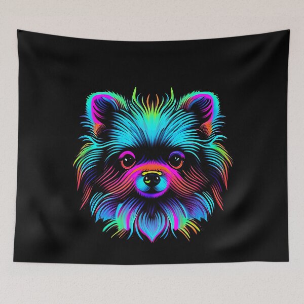 Artikelvorschau, Pomeranian Dog Colorful Paint Splash entworfen und verkauft von rafaeltto.