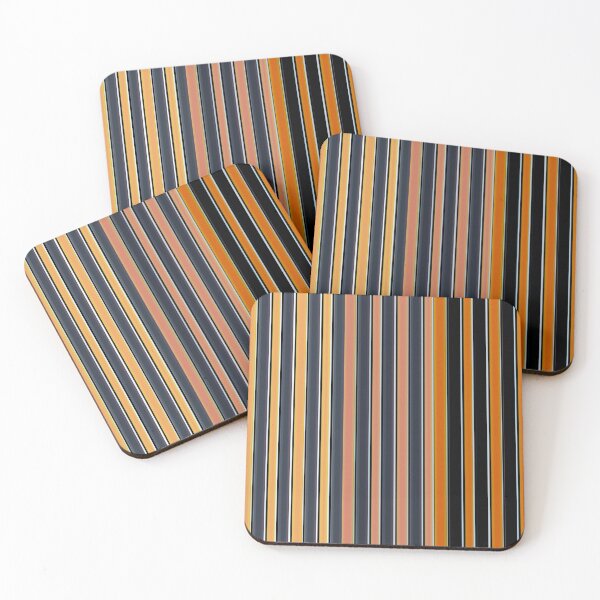 Item preview, Orange and black stripe pattern designed and sold by FlossOrFi.