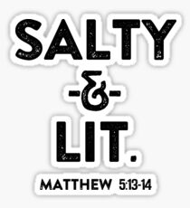 Salty & Lit Christian Design Sticker