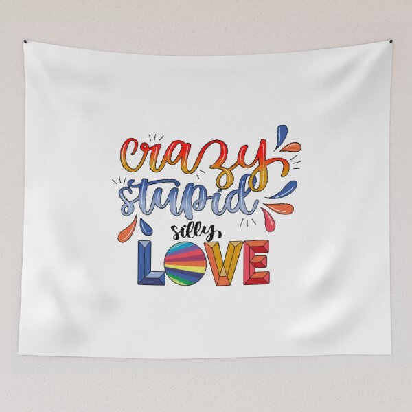 Item preview, Crazy Stupid silly love Funny Valentine TShirt  designed and sold by stevencox26.