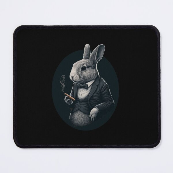 Item preview, Funny Vintage Rabbit Smoking Cigar - Classy Bunny Art designed and sold by Rott515.