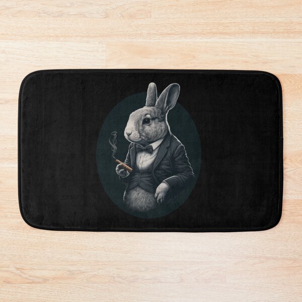 Item preview, Funny Vintage Rabbit Smoking Cigar - Classy Bunny Art designed and sold by Rott515.