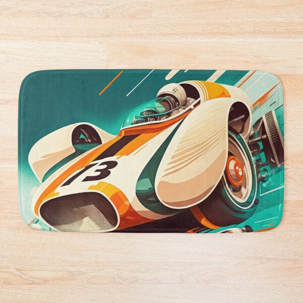 Item preview, Vintage Illustration Colorful Speed Car Formel One Futuristic designed and sold by HRMNY25.