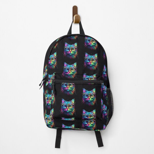 Item preview,  Colorful trippy cat portrait illustration psychedelic 20 designed and sold by vishalraifx.