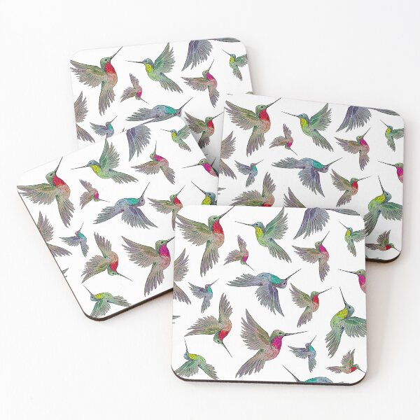 Item preview, Colourful hummingbird Pattern designed and sold by FuzzyJuzzy.