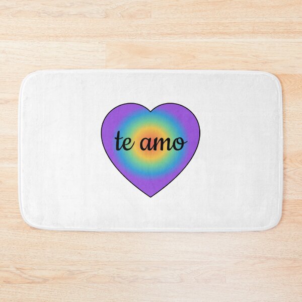 Item preview, Gay Valentine - Te amo - I love you in Spanish in a rainbow heart designed and sold by Inspirationmotivation.