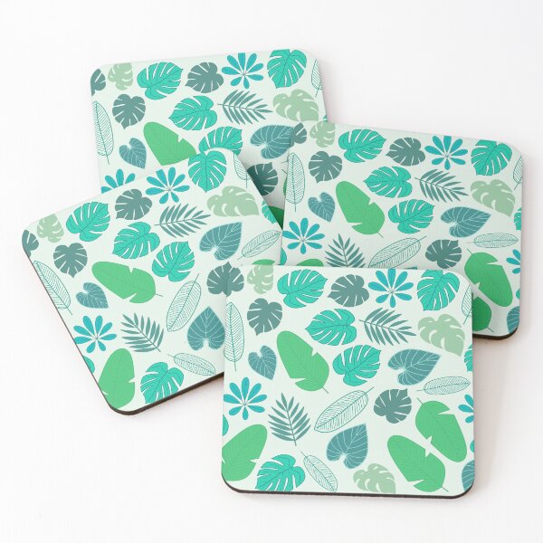 Item preview, tropical leaves light pattern designed and sold by Mirumix9.