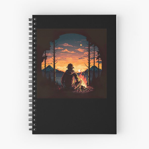 Item preview, Bushcrafter at Sunset and Campfire designed and sold by MadPanda.