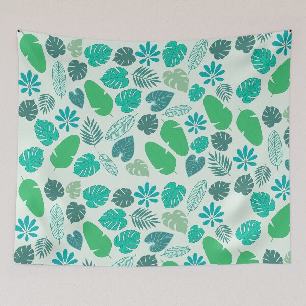 Item preview, tropical leaves light pattern designed and sold by Mirumix9.